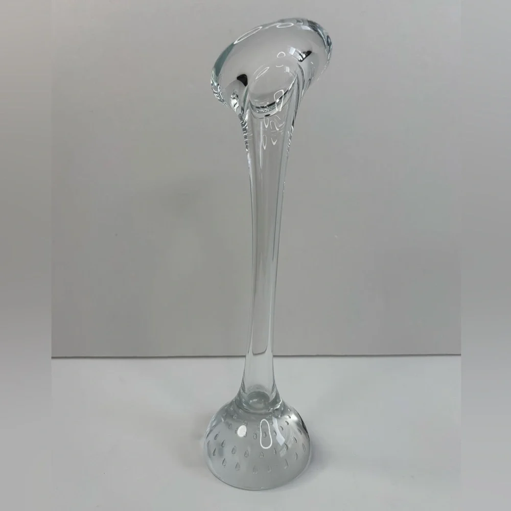 Tuscany Collection Vintage Crystal Jack in the Pulpit Controlled Bubble Bud Vase